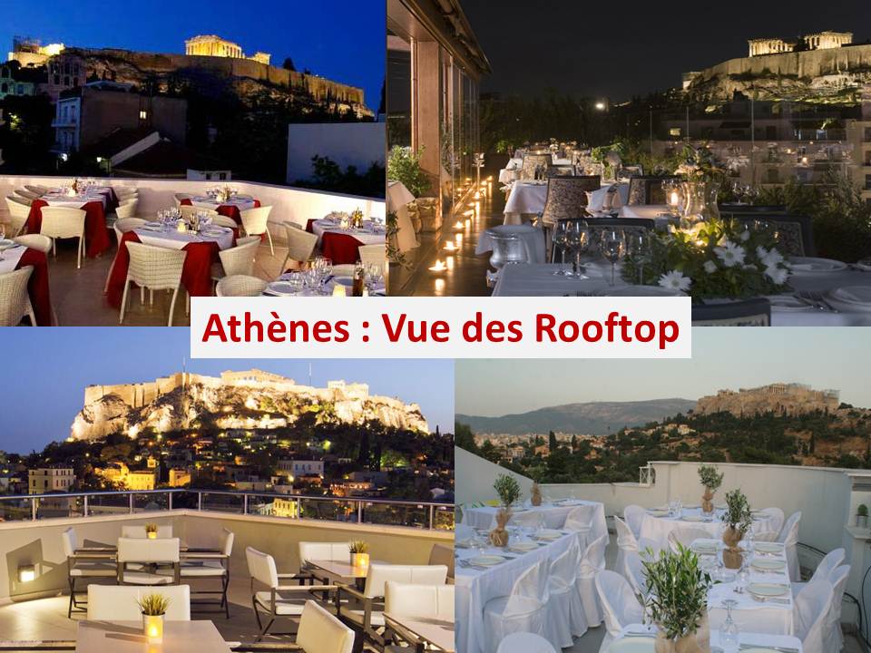 Athènes Vue des roof top