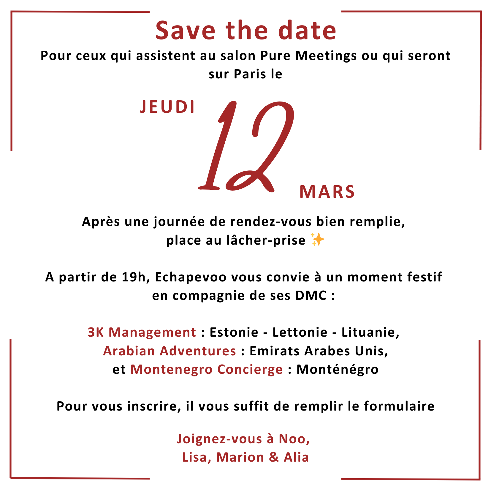 📅 Echapevoo et ses DMCs vous invitent à son After Work après le salon Pure Meeting !