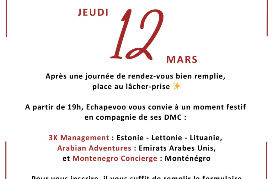 📅 Echapevoo et ses DMCs vous invitent à son After Work après le salon Pure Meeting !
